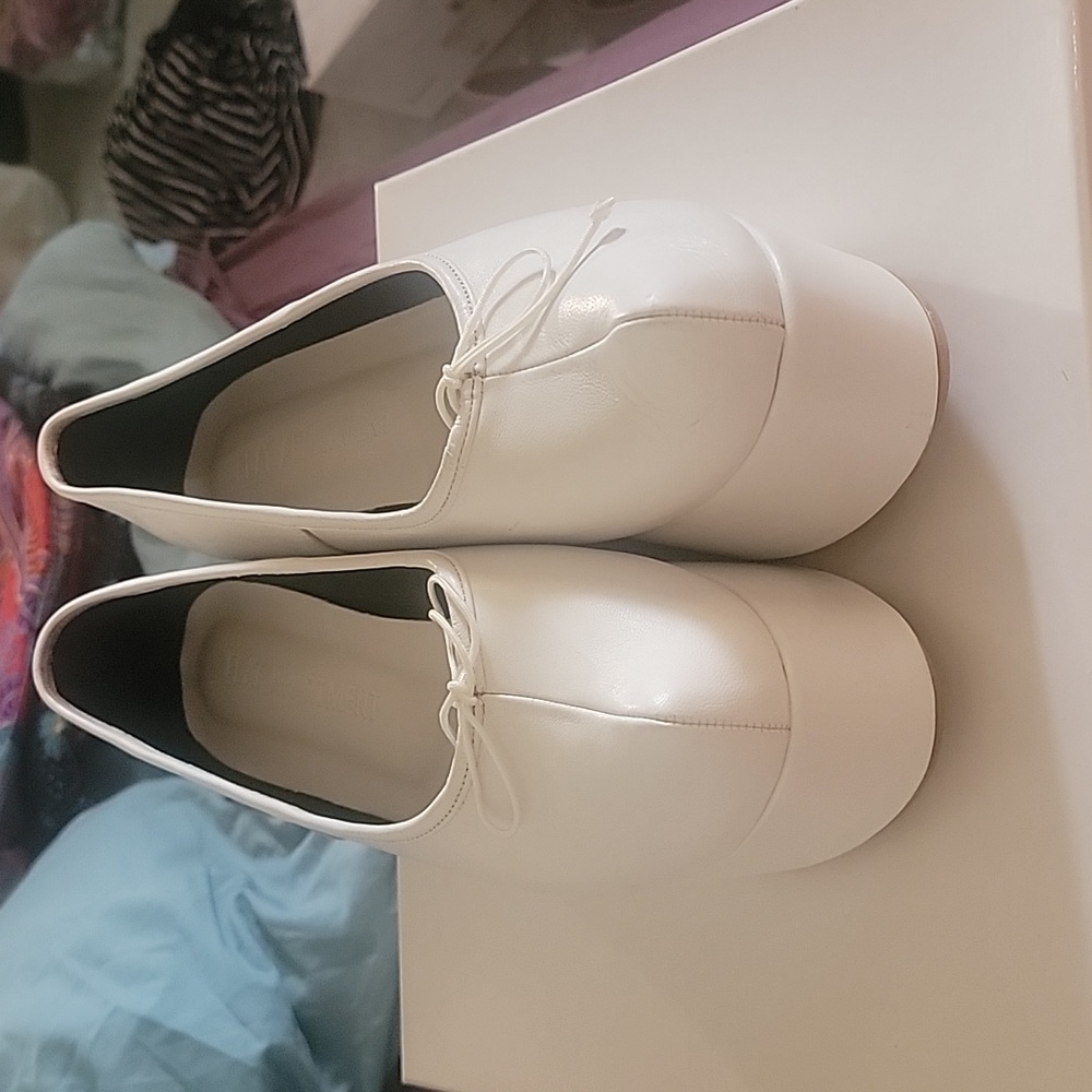 Flat Apartment Ballerina Platform Lambskin Shoes - Picture 6 of 12